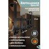 Menz Premium Door Coat Rack, 5 Hooks - Black Door