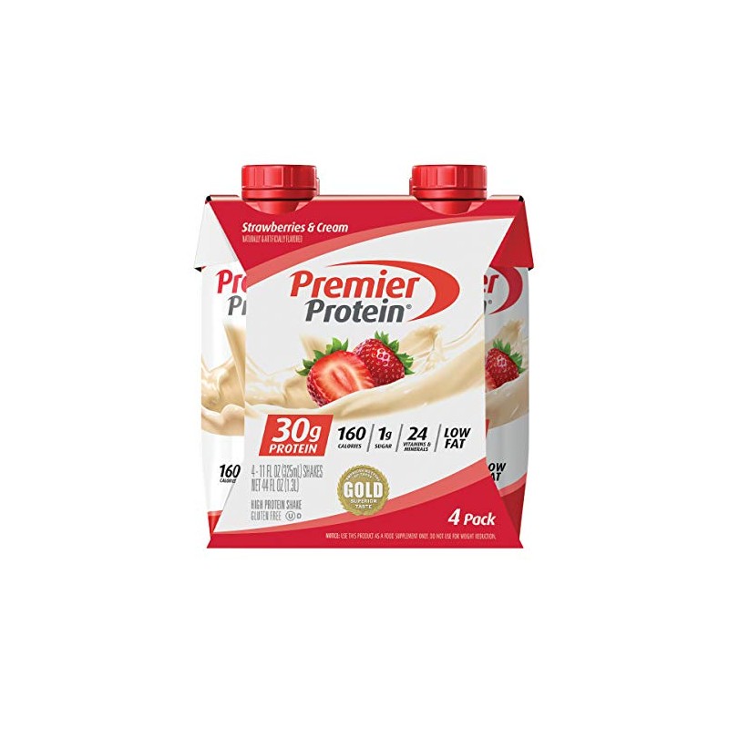 Premier Protein 30g Protein Shakes, Strawberries & Cream 11 Fluid