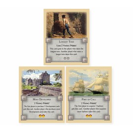 Tabletop Monthly 3 Pack: Longest Turn, Development & Port Cards compatible with Settlers of Catan