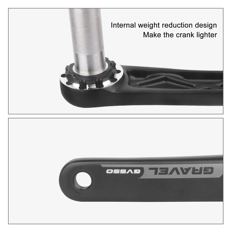 Road Bike Crankset Hollow Integrated Bike Crank Arm Set Off