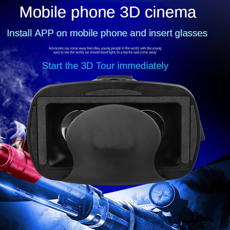 Virtual Reality Headset with Adjustable Straps Immersive Eye Protection 3D