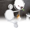 Wall Mount Makeup Mirror 360 Degree Rotation Clear Undistorted Single
