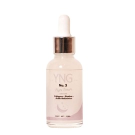 SERUM FACIAL COLÁGENO + ÁCIDO HIALURÓNICO + ELASTINA - Suero de noche| Hidratación profunda, firmeza, antiarrugas, regenerador facial | YNG 3. 30ml