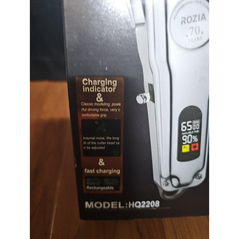 ROZIA Professional Hair Clipper Trimmer Cordless Rechargeable Kit Model HQ2208