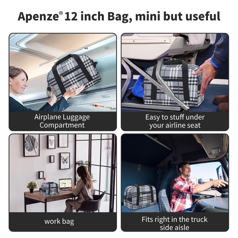 Small Gym Bag Carry On Bag - 12 inch Mini
