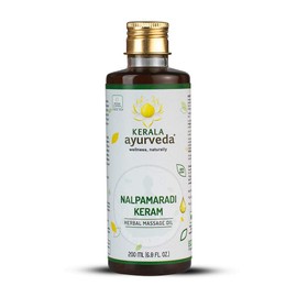 Kerala Ayurveda Nalpamaradi Keram - Ayurvedic Skin Care Herbal Oil - Supports Healthy & Radiant Skin & Supports Natural Healing Irritated Skin 200ml