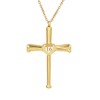 Kumshunie Baseball Bats Cross Necklace with Number Stainless Steel 18K