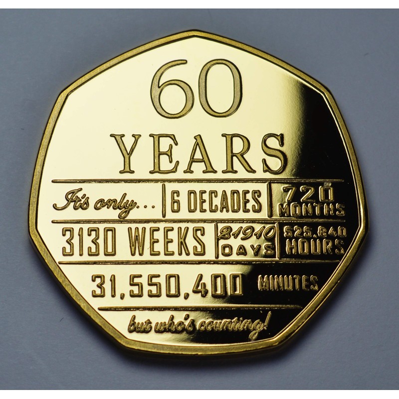 The Commemorative Coin Company Pair of 60th Birthday .999 Silver