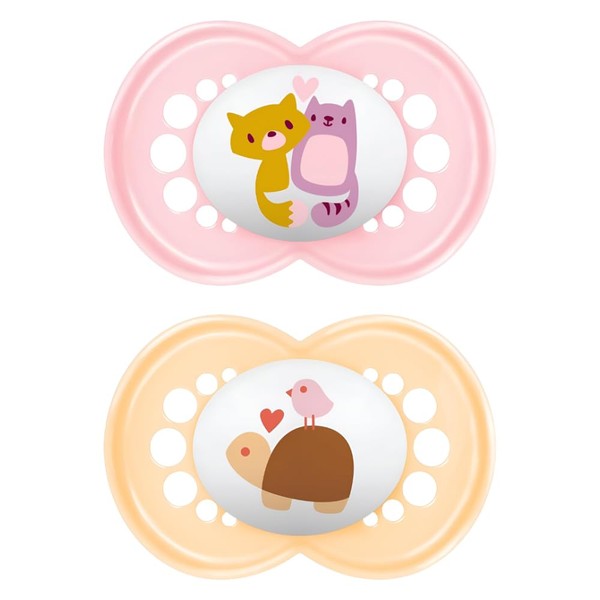 MAM Original Dummy Set of 2, Rubber, with Dummy Box,