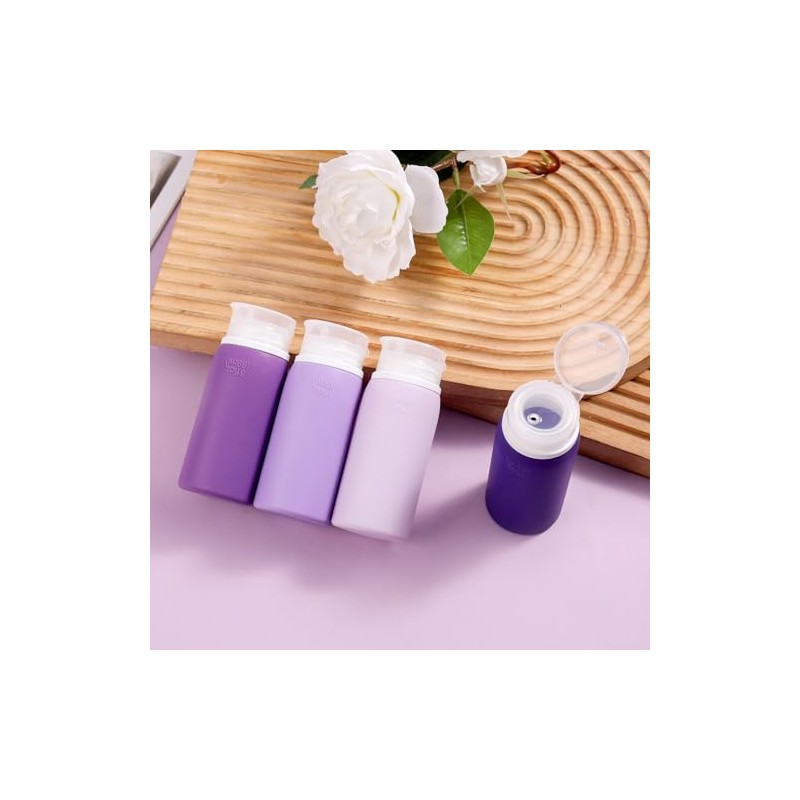 18 Piezas para Viaje, Kit de Botellas Reutilizable para Artículos
