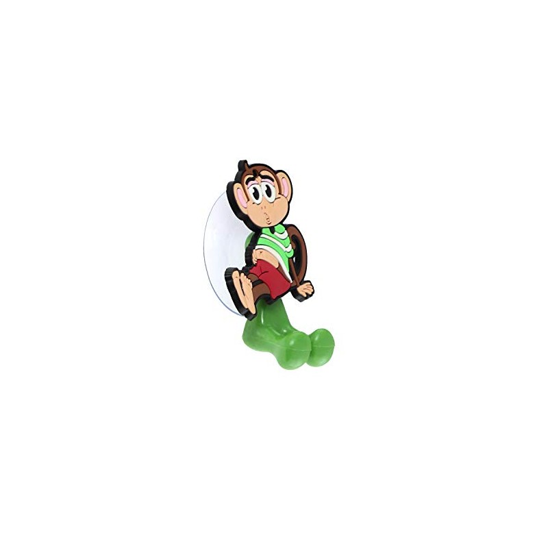 SandT Collection Monkey Suction Toothbrush Holder for Mirror Wall -