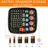 Linkidea Hard Battery Storage Container, Organizer Box with Tester BT-168,