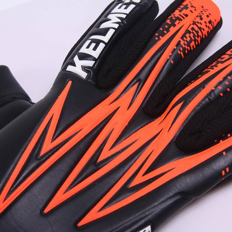 Kelme Vortex Training Goalkeeper Gloves, Black/Neon Orange, Size 11