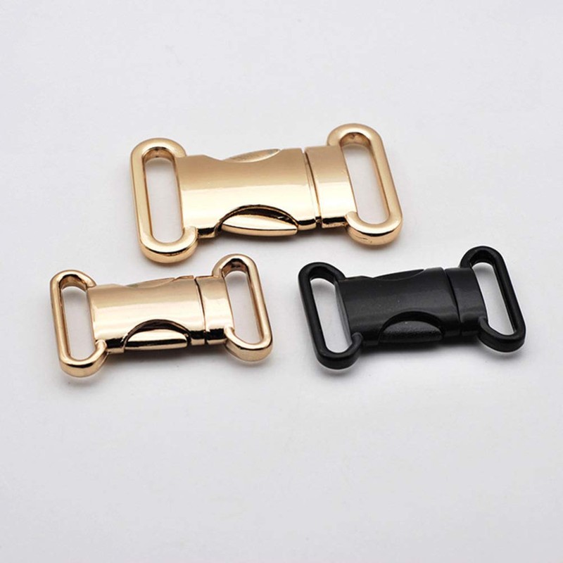 HEALLILY 2pcs Metal Side Release Buckles Adjustable Quick Release Clips