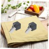 Mobestech 6Pcs Decorative Tablecloth Weights with Metal Clips Stone Table