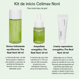 Celimax Noni Starter Kit 3 Pzas: Toner, Ampolleta Y Crema Todo Tipo De Piel Día/noche