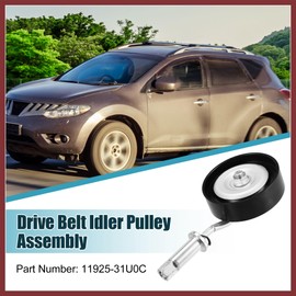 HEROFFIX NO. 11925-31U0C Drive Belt Idler Pulley Adjustable Tensioner for Nissan Altima for Nissan Murano for Nissan Quest 04-10 for Nissan Maxima 95-08 for Infiniti I30 I35 Replace Parts