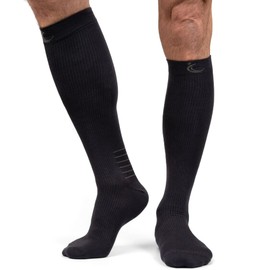 FitLegs - Recovery Bamboo Socks - 14-17mmHg Graduated Compression for Post-Exercise - Below Knee, Large