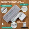 JOYMOOP Mop and Bucket with Wringer Set, White Flat Squeeze