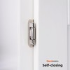 Decobasics 50 Pack 1/2" Overlay Brushed Nickel Cabinet Hinges for
