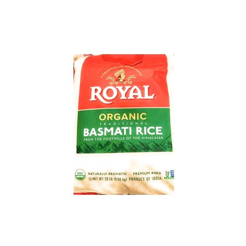 Organic Royal Organic Royal Traditional Basmati Rice (Net Wt 20