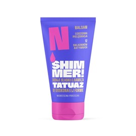 Neba – Shimmer! Schimmernder Balsam für Körper und Tattoos – Tattoo Pflege Glow-Effekt - Feuchtigkeitsspendende Formel mit 12 aktiven Inhaltsstoffen - Goldener Glanz - Unartige Johannisbeere 150 ml