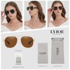 LVIOE Aviator Polarized Sunglasses for Men Women Trendy Classic Retro