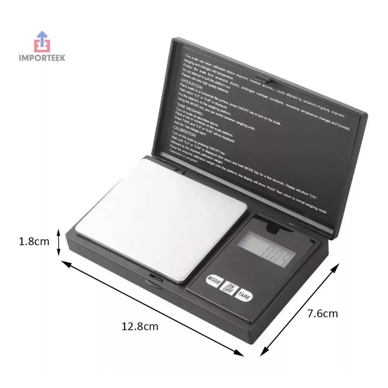 Importeek Bascula Balanza Digital Gramera Bolsillo Joyeria Portatil