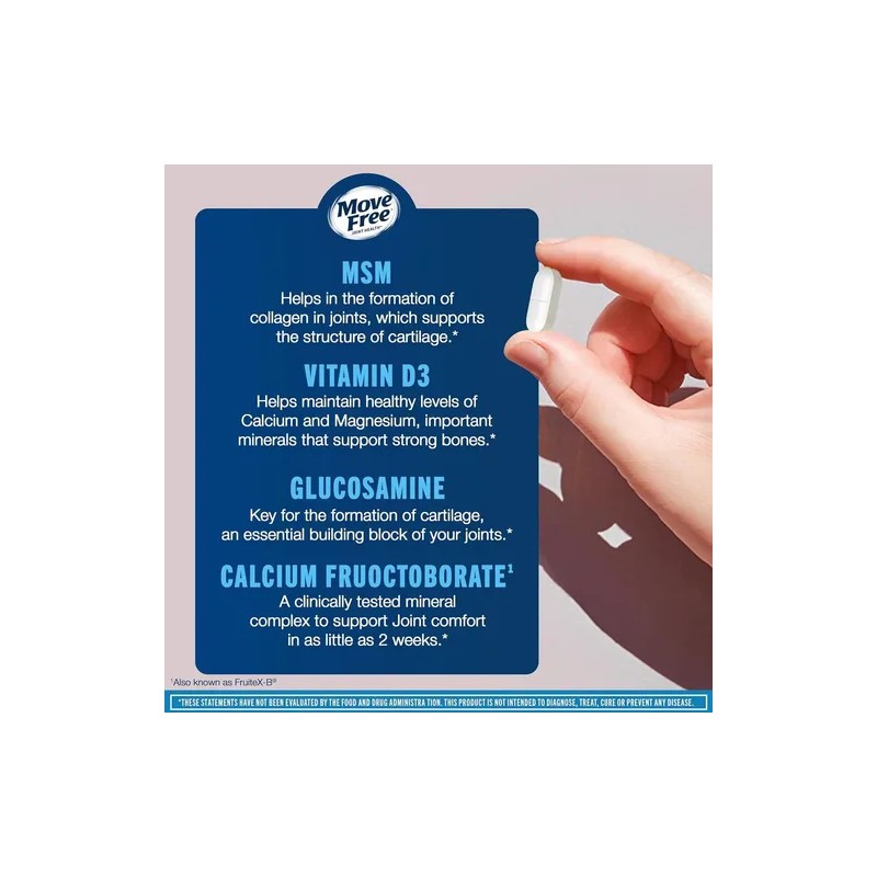 Suplemento en comprimidos Move Free Glucosamina de 120 un