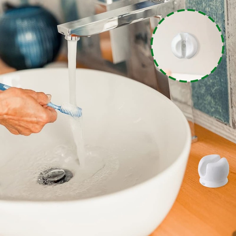 6 Pieces Toothbrush Holder with Suction Cup, Wall-Mounted Toothbrush Holder,