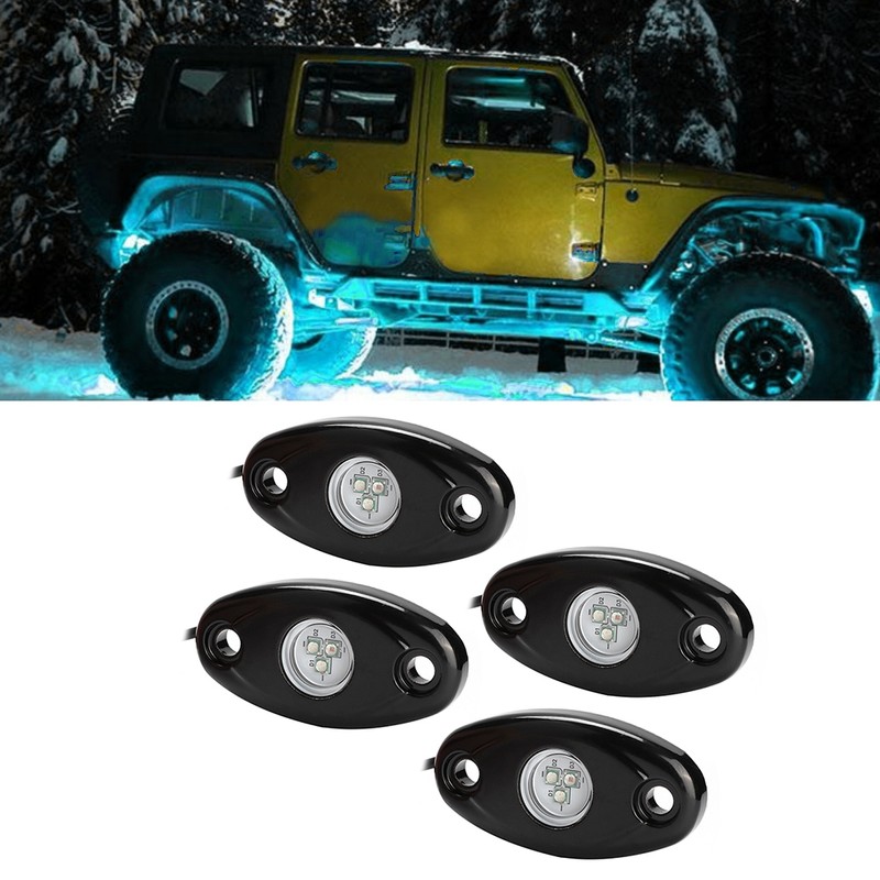 12V DC Universal RGB LED Bluetooth Waterproof Offroad Rock Light