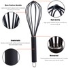 GorGin high temperature and easy to clean silicone whisk, stirrer,