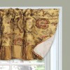 WAVERLY Navarra Farmhouse Scalloped Valance Rod Pocket Window Curtain 52"