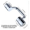 Extensor De Grifo Giratorio 1080° Con Aireador Para Lavabo