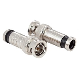 RG6 BNC Connectors, Ancable 5-Pack RG6 BNC Compression Connector for Coax Cable, SDI, HD SDI CCTV, Video Camera Systems and Surveillance Camera Installation