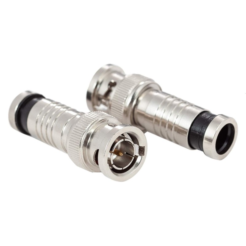 RG6 BNC Connectors, Ancable 5-Pack RG6 BNC Compression Connector for