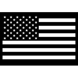 Black & White American Flag Patch