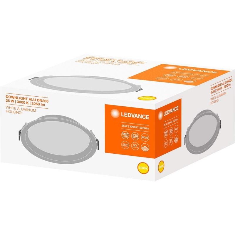 Ledvance Aluminium Downlight 25 W White