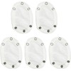 aoukoslt 5Pcs White Jumpsuit Diaper Infant Romper Length Extender Bodysuit