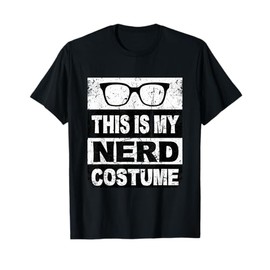Retro Nerd Costume For Women Kids Adult Men Boys Girl T-Shirt