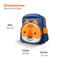 MOCHILA PREESCOLAR TIGRE