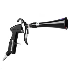 GOCCIDA Tornado Dry Cleaning Gun with Brass Adjustable Air Flow Nozzle,Air Blower Gun Quickly Blasts Dirt and Dust from Surface Works with Air Compressor Black