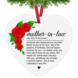 Christmas Ornaments for Mother in Law Wedding Gifts for Mother in Law from Daughter in Law Appreciation Gifts Mother in Law Gift for Mothers Day Bonus Mom Gifts Mother of the Groom Mother of the Bride
