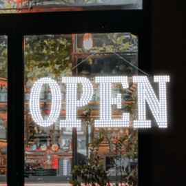 Led Open Signs for Business 40x14in Big Open Sign Led w/Remote Control Window Wall Door Store Bar Coffee Salon,ON/OFF Switch White