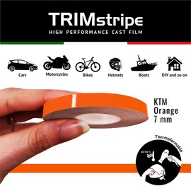 4R Quattroerre.it 10487 Trim Stripes KTM Orange 7mm x 10m
