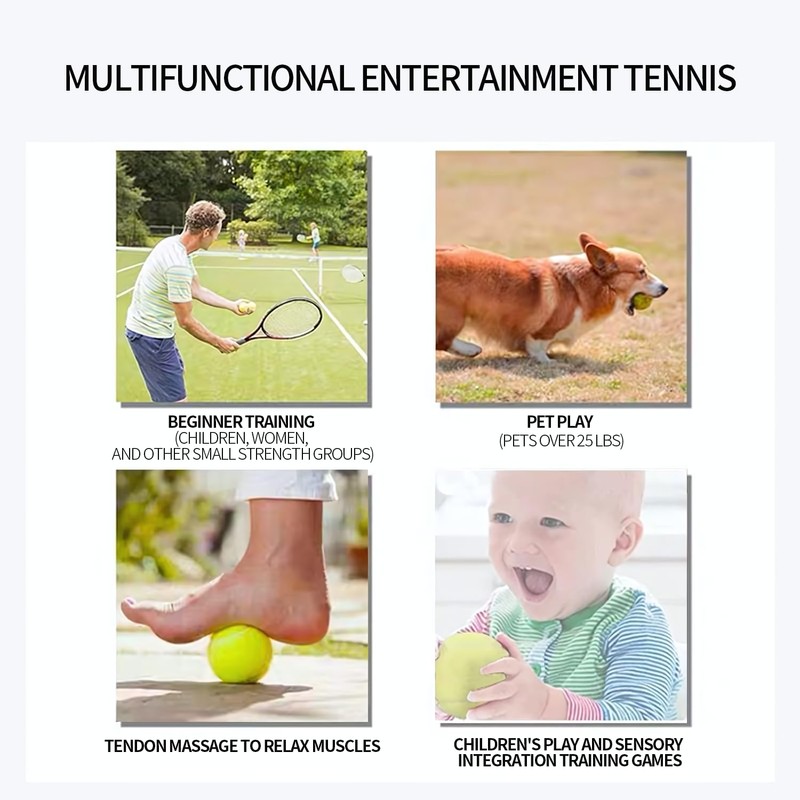 Odea Silver Training Tennis Balls,Good Bounce and Wear-Resistant,Suitable for Advanced