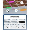 32 Sq.Ft Drop Ceiling Grid System kit, Whtie Galvanized Steel