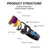 LECAGE Frameless Flip-Up Ski Goggles, Anti Fog Snow Goggles with