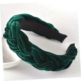 Baluue 4pcs Elegant Gold Velvet Headband Women Fashion Headband Accessory Braid Headwraps Girls Hair Band