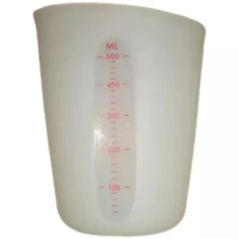 Vencort Taza Jarra Medidora Silicon Flexible 500 Mililitros